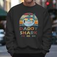 Retro Vintage Daddy Shark Men Sweatshirt