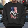 Rodeo Bull Rider Patriotic American Usa Flag For Cowboys Men Sweatshirt