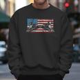 Steam Locomotive Train American Flag Men Sweatshirt