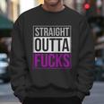 Straight Outta Fucks Pride Asexuality Asexual Flag Lgbt Gift Graphic Design Printed Casual Daily Basic Men Sweatshirt