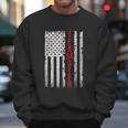 Teamster Proud American Flag Distressed Men Sweatshirt