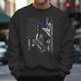 Thin Blue Line Flag K-9 German Shepherd Police Dog Gift Men Men Sweatshirt