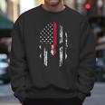 Thin Red Line Spartan Usa Flag Men Sweatshirt