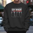 Tombstone Say When American Flag Men Sweatshirt