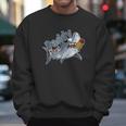 Tough Smoking Daddy Shark Men Sweatshirt