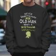 Never Underestimate An Old Whos A Vietnam Veteran Gift Graphic Design Printed Casual Daily Basic Men Sweatshirt