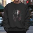 Usa Flag American Spartan Patriotic Men Sweatshirt