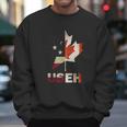 Useh Leaf Canadian American Flag Canada Usa Gift Men Sweatshirt