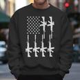 Vintage American Gun Rifle Usa Flag Men Sweatshirt