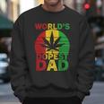 Worlds Dopest Dad Vintage Weed Leaf Cannabis Marijuana Men Sweatshirt