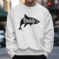 Daddy Shark In Black Dad Birthday Gifts Men Sweatshirt