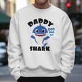 Daddy Shark Gift For Dad Shark Baby Cute Men Sweatshirt