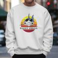 Daddy Shark On Vintage Sunset Men Sweatshirt