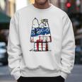 Snoopy Woodstock House American Flag 4Th Of July Independence Day Shirt Men Sweatshirt