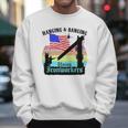 Union Ironworkers Hanging & Banging American Flag Men Sweatshirt