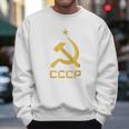 Vintage Cccp Flag Soviet Russian Union Communist Party Men Sweatshirt