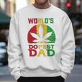 Weed Worlds Dopest Dad Funny Leaf Cool Vintage Men Sweatshirt