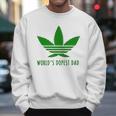 Weed Worlds Dopest Dad Funny Men Sweatshirt