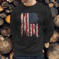 Adult Patriots American Distressed Flag Men Sweatshirt