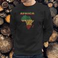 African Continent Afro American Reggae Flag Men Sweatshirt