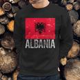 Albania Flag Albanians Soccer Football Team Men Sweatshirt