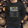 Black Dada Nutritional Facts King Dad Juneteenth 1865 Men Sweatshirt