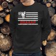 Braaap Vintage Usa American Flag Dirt Bike Men Sweatshirt