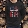 Canadian Pride American Usa Useh Us Flag Canada Men Sweatshirt