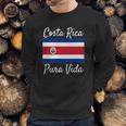 Costa Rica Pura Vida T-Shirt Beautiful National Flag Tee Men Sweatshirt