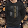 Custodian American Flag Usa Janitor School Men Sweatshirt