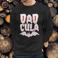 Cute Halloween Funny Halloween Day Dadcula Dracula Men Sweatshirt