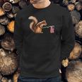 Cute Squirrel Usa Flag World War Champs July 4Th Men Sweatshirt