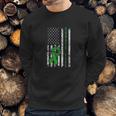 Distressed Donate Life Usa Flag Organ Kidney Donor Ribbon Men Sweatshirt