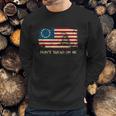 Dont Tread On Me Vintage Usa American Flag Distressed Men Sweatshirt