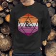 Dungeons And Dragons Lesbian Pride Flag Dice Logo Gift Graphic Design Printed Casual Daily Basic Men Sweatshirt