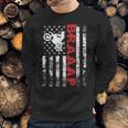 Father S Day Black Braaap Vintage Usa American Flag Men Sweatshirt