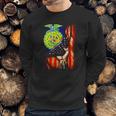 Ffa Emblem Inside American Flag Men Sweatshirt