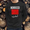 Flag Morocco T-Shirt Cool Moroccan Flag Unisex Top Tee Men Sweatshirt