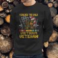 Funny Vietnam Veteran With Us Flag Gift With Combat Boots Patriotic Gift Men Sweatshirt