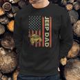 Jeep Dad American Flag Fars Day 4Th Of July Men Sweatshirt