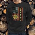 Jeep Dad American Flag Fathers Day 4Th Of July Men Sweatshirt