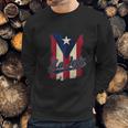 La Jefa Puerto Rico Flag Men Sweatshirt