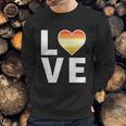 Lgbtq Butch Lesbian Flag Heart Gift Lgbtqia Love Butch Lesbian Funny Gift Men Sweatshirt