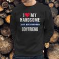 I Love My Salvadorian Boyfriend Camisa El Salvador Flag Men Sweatshirt