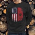 Moorish American Flag Morocco Usa Moroccan Star Men Sweatshirt