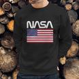 Nasa 4Th Of July American Flag Space Astronaut Shirt Men Sweatshirt