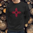 New Mexico Zia New Mexico Flag Art Print Men Sweatshirt