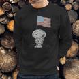 Peanuts Snoopy Astronaut American Flag 1St Step On The Moon Shirt Men Sweatshirt