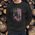 Rodeo Bull Rider Patriotic American Flag Cowboys Men Sweatshirt