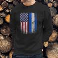 Salvadoran American Flag El Salvador Salvadorean Salvadorian Men Sweatshirt